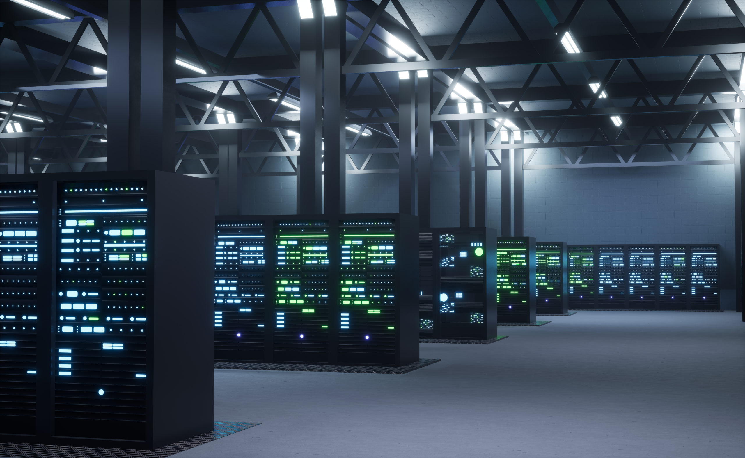 modern data center providing cloud services enabling businesses access computing resources storage demand internet server room infrastructure 3d render animation scaled.jpg